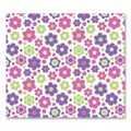 deflecto FashionMat Chair Mat, Rectangular, 35 x 40, Daisies