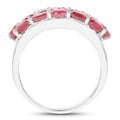 3.52 Carat Genuine Ruby .925 Sterling Silver Ring by Bids.com