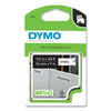 DYMO D1 High-Performance Polyester Removable Label Tape, 0.5" x 23 ft, Black on White