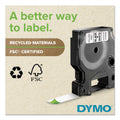 DYMO D1 Flexible Nylon Label Maker Tape, 0.5" x 11.5 ft, Black on White