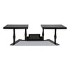 Allsop Metal Art ErgoTwin Dual Monitor Stand, 25.6 to 33.1 x 12.6 x 6.2 to 8.6, Black, Supports 20 lb/Shelf