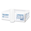 Inteplast Group High-Density Commercial Can Liners, 16 gal, 5 microns, 24" x 33", Natural, 1,000/Carton