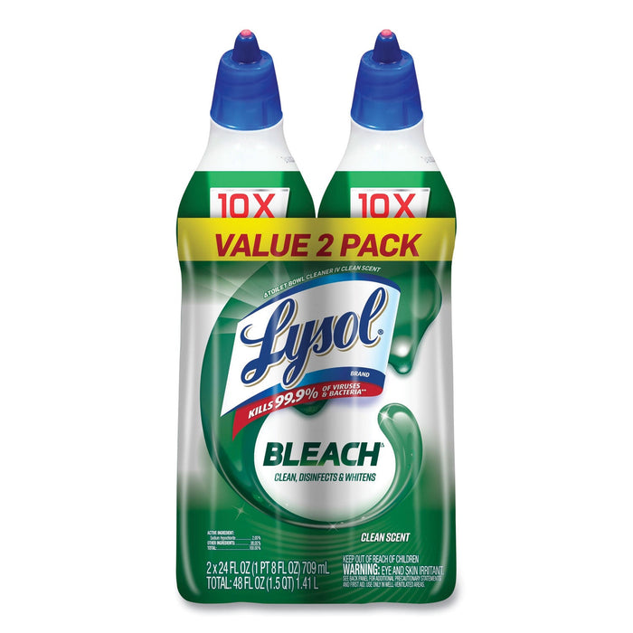 LYSOL Disinfectant Toilet Bowl Cleaner with Bleach, 24 oz, 8/Carton