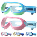 Graynoma Swim Goggles 2 Packs with Earplugs UV Protection Green Pink Size 10-18 by Deal US