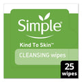 Simple Eye And Skin Care, Facial Wipes, 25/Pack