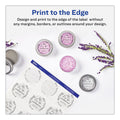 Avery Printable Self-Adhesive Permanent ID Labels w/Sure Feed, 0.75" dia, Clear, 400/PK