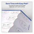 Avery Printable Self-Adhesive Permanent ID Labels w/Sure Feed, 0.75" dia, White 800/PK