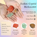 Suhctuptx Zodiac Lavender Scented Soy Candles Healing Crystals Fire Signs Small by Deal US