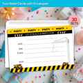 XIAOPNN Construction Birthday Party Invitation Boys, 30 Cards With 30 Envelopes by Deal US
