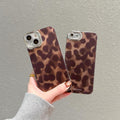 iPhone XR Case, Cute Aesthetic Chic Amber Brown Print Leopard, Slim Durable