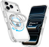 Magnetic Ring Stand Case for iPhone 17 Pro 6.6" Clear Military-Grade Shockproof