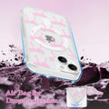 Magnetic Bow Case for iPhone 14 & 13 Pink Slim Clear by Merch Section