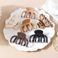 SMKSL Hair Clips 3.5 Inch Medium Brown Matte Banana Jaw Claw Clips by Deal US