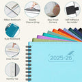 BEZEND 2026 Weekly Monthly Planner 8.5x11 Lavender PU Leather Softcover by Deal US