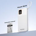 Power Bank, 10000Mah 22.5W Super Fast Charging Powerbank With Built-In Usb C In&
