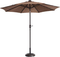VILLACERA 83-OUT5421 9 LED Lighted Outdoor Patio 8 Steel Ribs and Push Button T by Vanessa Jane