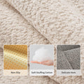 SOMAHE 3D Snow Fleece Small Animal Bed Grey 10x13.7x1 Inch by Deal US