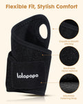 Lalapapa 2 Pack Adjustable Wrist Brace for Men & Women Black Size One Size by Deal US