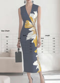 HVT Women's 2025 Summer Halter Neck Floral Print Maxi Dress XXL by Deal US