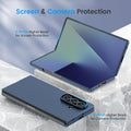 Slim Case for Samsung Galaxy Z Fold 7 5G with Built-in Screen Protector Blue by Merch Section