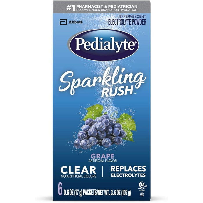 Pedialyte Spkl Rsh Pk 6x17gm Grp by Pasteur Pharmacy