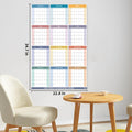Lbylyhxc 2026 Yearly Wall Calendar Planner X-Large 34.7x22.8 Colorful by Deal US