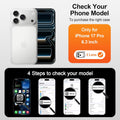 Magnetic Ring Stand Case for iPhone 17 Pro 6.6" Clear Military-Grade Shockproof by Merch Section