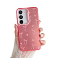 for Samsung Galaxy S23 5G Case,Cute Pink Ribbon Bow Tie Aesthetic Phone Case,Tre