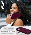 Cute Polka Dot Case for iPhone 13/14 Burgundy Summer Aesthetic Design by Merch Section