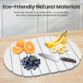 SANYCASA Stone Dish Drying Mat Non-Slip Diatomaceous Earth White 23.6x15.4" by Deal US
