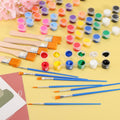 Dyrfolm 145 Pcs Mini Acrylic Paint Set 12 Colors Washable Bulk Pack by Deal US