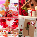 CTOHN 1500 PCS 1.5in Red Heart Stickers Self Adhesive Love Roll by Deal US