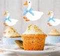 JDIYMI One Silly Goose Cupcake Topper Baby Shower Birthday Party 20pcs Blue by Deal US