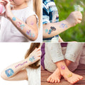 SBOBUY 10 Sheets Yellow Mermaid Temporary Tattoos Birthday Party Supplies by Deal US