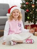 PATPAT Girls Varsity Baseball Jacket Light Pink Unicorn Coat Size 4-5T by Deal US