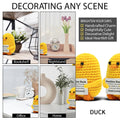 VKYN Handmade Multicolour Crochet Duck Inspirational Mental Health Decor by Deal US