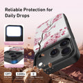 Iphone 17 Pro Wallet Case, Built-In Card Holder, Fashion Printed, Rfid Blocking,