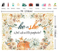 CUMIA Autumn Pumpkin Gender Reveal Backdrop 7x5FT Orange Fall Photo Prop by Deal US