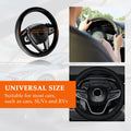 Ziciner Steering Wheel Cover Soft Leather Durable Universal 14.5-15in Gray by Deal US