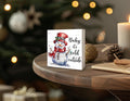 XDFVL Wooden Box Sign Baby It's Cold Outside Snowman Christmas 5x5 Inch by Deal US