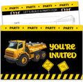 XIAOPNN Construction Birthday Party Invitation Boys, 30 Cards With 30 Envelopes by Deal US