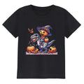 HELLO MEOW Halloween Boys Dinosaur T Shirt Black Cotton Size 3-4T by Deal US