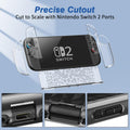 HEYSTOP Switch 2 Protective Case with Screen Protector Transparent Cover by Deal US