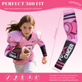 PABOBIT Breast Cancer Awareness Pink Ribbon Arm Sleeves Football 1 Pair Size by Deal US