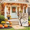 Decorhua Fall Garden Flag Burlap 12x18 Inch Double Sided Thanksgiving Maple Leaf by Deal US
