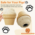 hwnguJ Durable Freezable Ice Cream Dog Toy for Aggressive Chewers by Deal US