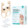 Promifun Bunion Corrector Adjustable Toe Splint Pain Relief Beige 1Pair One Size by Deal US