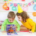 CANREVEL 3D Pop Up Fireworks Birthday Card LED Music Orange Cake Color by Deal US