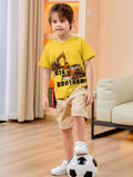 Funnycokid Big Brother Bulldozers Excavator Toddler Shirt Yellow Size 2-3T by Deal US