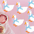 JDIYMI One Silly Goose Cupcake Topper Baby Shower Birthday Party 20pcs Blue by Deal US